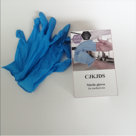 CJKJDS Nitrile Gloves for Medical Use 50 PCS Disposable Nitrile Gloves, Chemical Resistant, Powder-Free, Latex-Free, Non-Sterile, Food Safe
