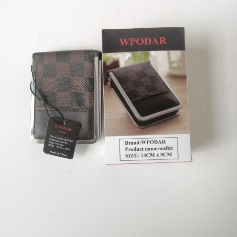 WPODAR Large Capacity Genuine Italian Leather Bifold Wallet Credit Card Holder for Men