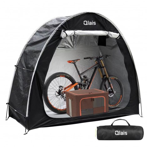 Qlais Fitted Bicycle Covers Storage Outdoor Portable Bicycle Tent Bike Storage Tent, Anti-Dust Waterproof Bicycle Tent, Portable Bike Storage Tent, Foldable Bike Shelter
