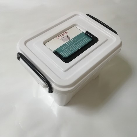 EYLEER Plastic-Boxes Organizing Container With Durable Lid And Secure Latching Buckles, Stackable And Nestable, 1 Pack With Buckle