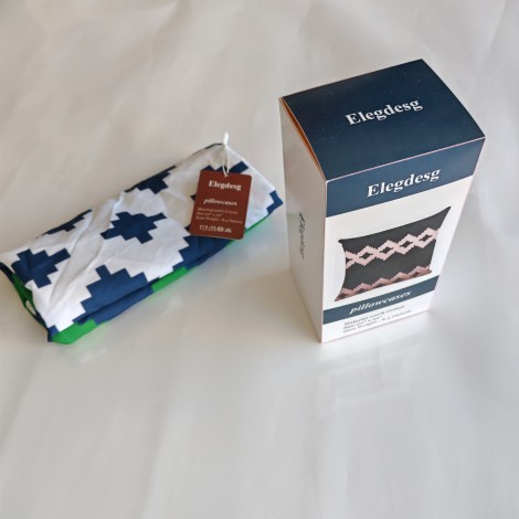 Elegdesg Pillowcases Lightweight Super Soft Easy Care Cotton Pillowcase 20x20 Inches