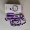 Myuiao Jump Rope, Fitness Jump Rope Adjustable Length Tangle-Free Segmented Skipping Rope, Weight Loss, Purple