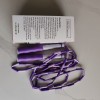 Myuiao Jump Rope, Fitness Jump Rope Adjustable Length Tangle-Free Segmented Skipping Rope, Weight Loss, Purple