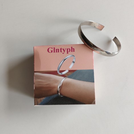 Glntyph Cuff Bracelets Silver Bangle Bracelets for Women
