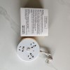 NgVgFog Power Strips, 3 Outlet Flat Plug Strip Retractable Extension Cord, Portable & Neat for Travel, Home, Office, White