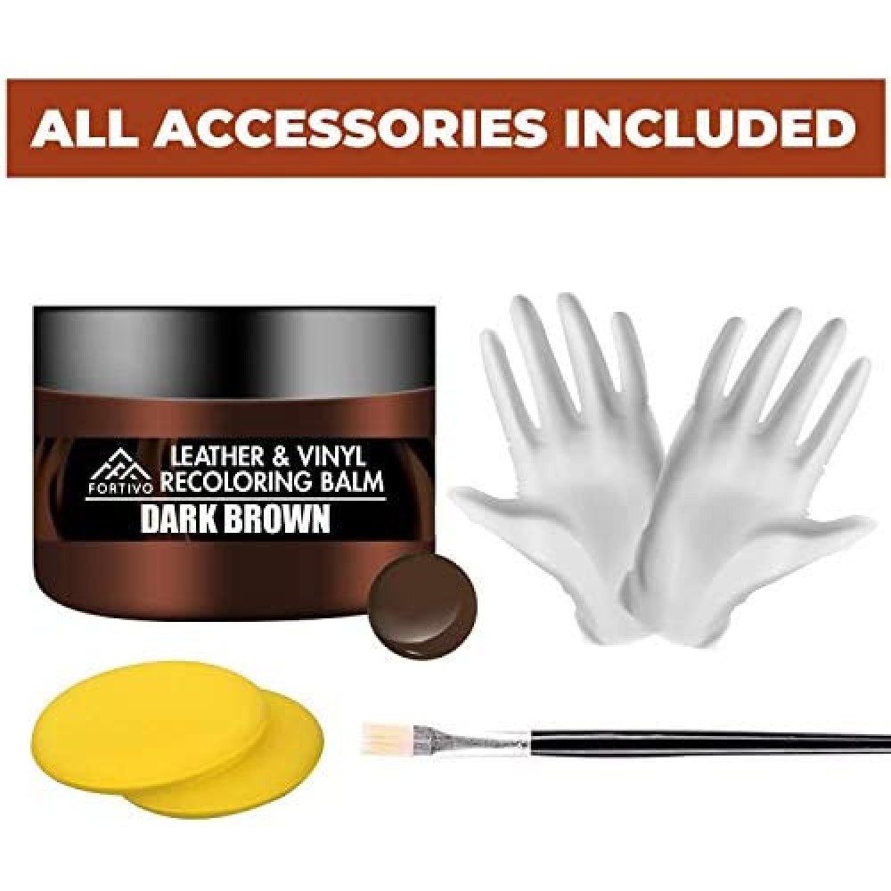 Dark Brown Leather Recoloring Balm Leather Repair Kits for Couches